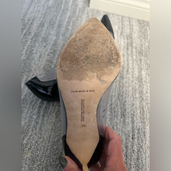 Manolo Blahnik Patent leather and lucite high heels - Picture 7 of 7